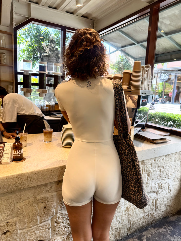 Elle Romper Cream